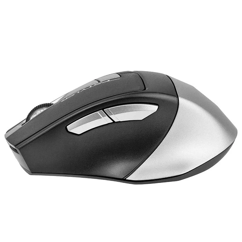 Draadloze muis A4Tech FB35 (model 46717) – Bluetooth + 2,4 GHz, 2000 dpi, 6 knoppen, grijs