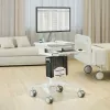 CPU-houder MACLEAN MC-116W, in hoogte verstelbaar en draaibaar ontwerp voor montage onder het bureau