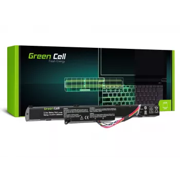 Accu Green Cell AS77 voor ASUS-laptops — Li-Ion 15 V, 2200 mAh, 4 cellen, zwart