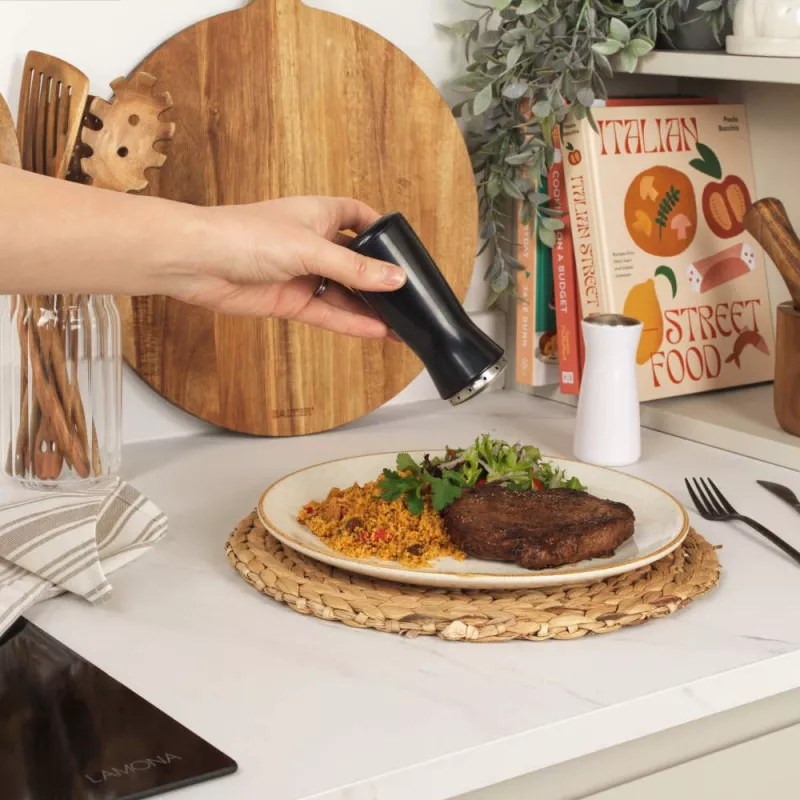 Peper- en zoutstrooierset Salter BW129471EU7 – compacte kruidenstrooiers voor op het aanrecht