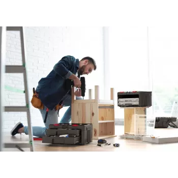Gereedschapskoffer KETER Stack'N'Roll (17210832/253384) 2 laden zwart