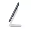 Draadloze oplader Crong CRG-MSS-WHT 10W snelladen voor Qi-compatibele apparaten