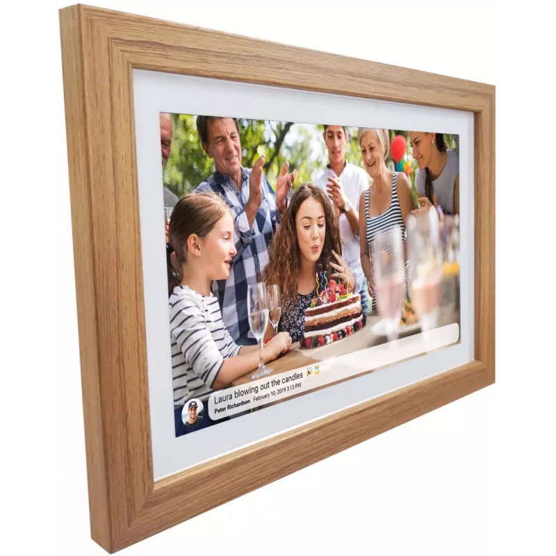 Digitale fotolijst SENCOR SDF 1093 OAK 10,1 inch — 10,1-inch display, eiken afwerking