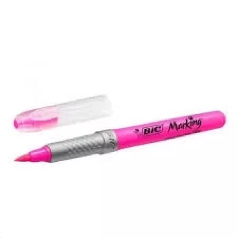 BIC textmarker FLEX roze, doos 12 stuks 494879