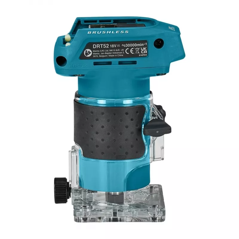 DRT52Z Makita 18V LXT accu-borstelloze bovenfrees 6 mm (1/4 inch) - basistoestel