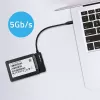 QOLTEC SATA-adapter 52269 voor 2,5-inch drive naar USB-C, ondersteunt tot 2 TB