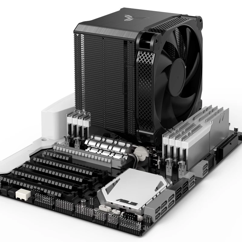 Jonsbo HX6250 processor-koellichaam/radiator 14 cm zwart 1 stk.