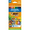 BIC kleurpotloden Kids Smooth 12 kleuren set