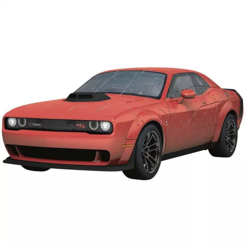 3D-puzzel Ravensburger Dodge Challenger R/T Scat Pack Widebody – Iconics-serie, modelbouw
