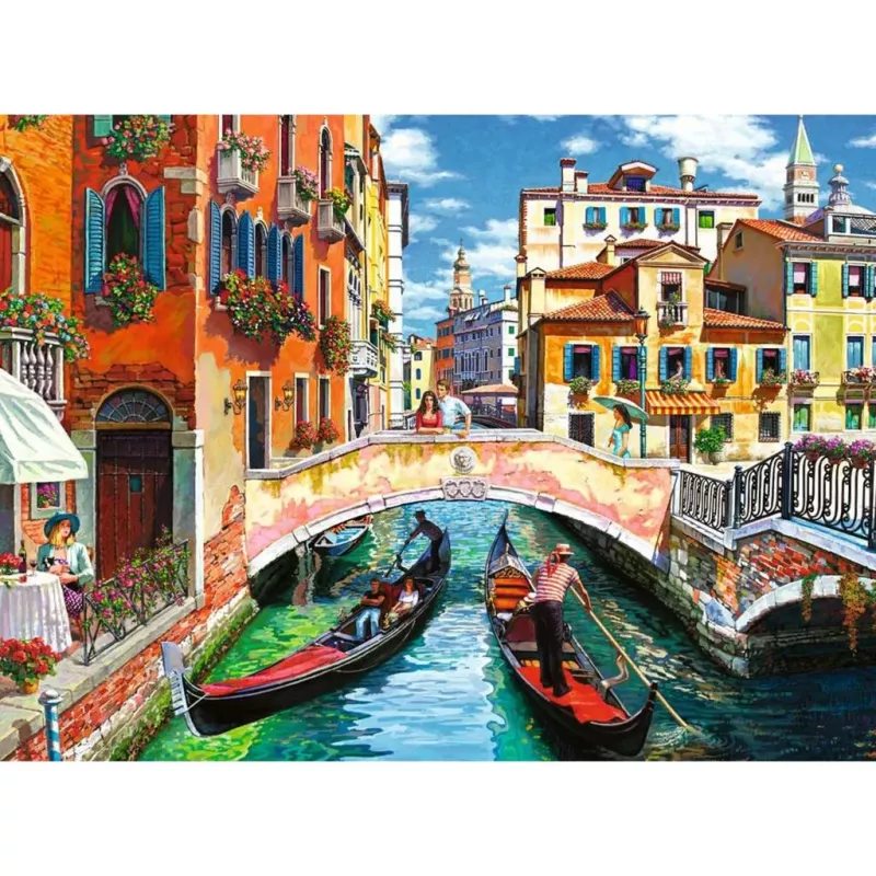 Puzzel Ravensburger 100 stukjes stad 275×195 mm, leeftijd 9+