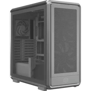 Pc Midi Tower Cooler Master MasterFrame 600 Mesh zilver — ondersteunt ATX/EATX, voor 2×200mm, 2,5-inch/3,5-inch drives
