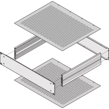 Schroff afdekplaat 400D PERF. (30860513)