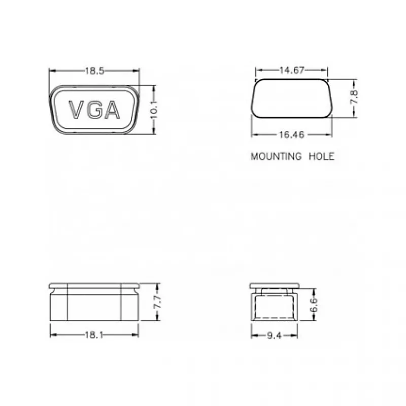 Busafscherming VGA DeLOCK 60162