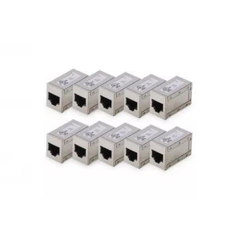 Digitus CAT 6 modulaire koppelingen afgeschermd 10 stuks RJ-45 goudcontacten