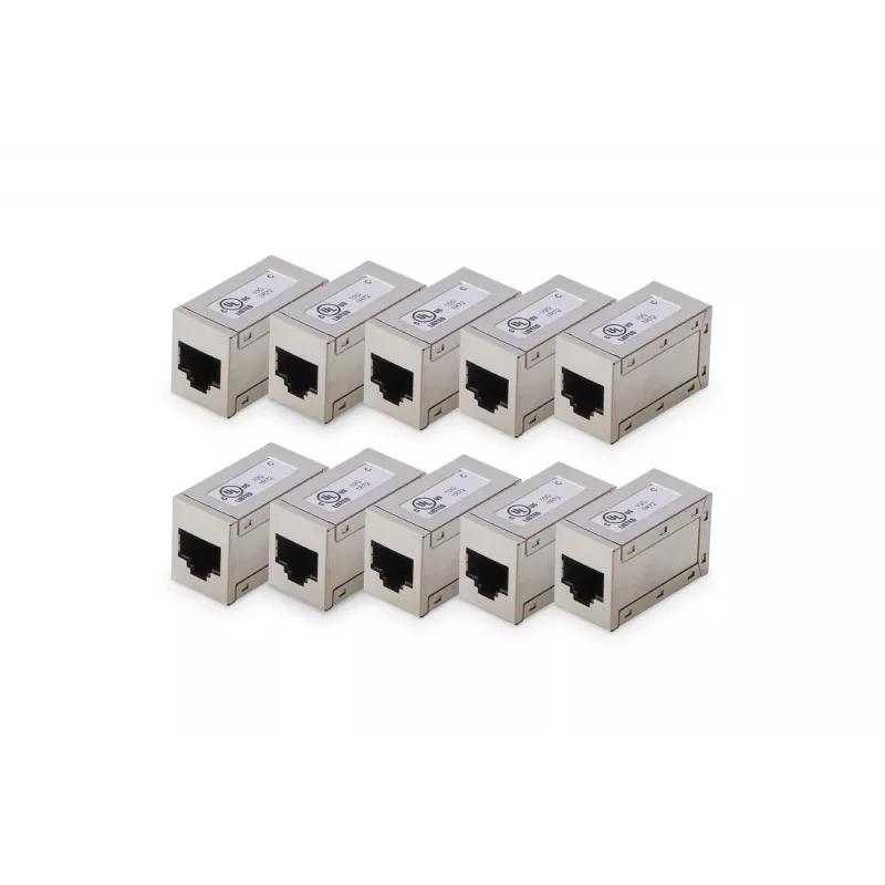 Digitus CAT 6 modulaire koppelingen afgeschermd 10 stuks RJ-45 goudcontacten