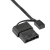 Akyga AW-12A-BK 120-mm-behuizingsventilator, Molex / 3-pin, 20 dB, zwart