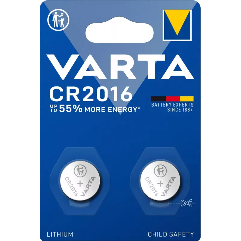 VARTA Electronics batterij CR2016 lithium 90 mAh 3V VE 2 (06016101402)