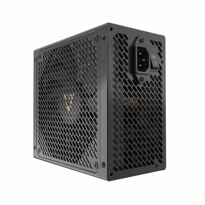 Voeding MODECOM VOLCANO HEX GOLD 750W, 80 PLUS Gold, ATX 3.1, modulair, 14 cm ventilator