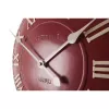 NeXtime klok 3083ro London Roman, Ø34.5 cm, wandklok, rood/wit