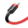 USB-2.0-A-naar-USB-C-kabel Baseus CATKLF-B09 1m QC3.0 nylon gevlochten rood, snel opladen en datasync