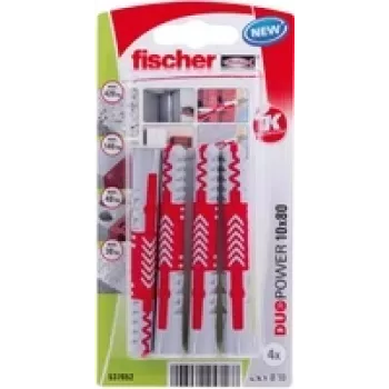 Fischer DuoPower 10 x 80 K NV plug 80 mm 537652 1 set (537652)