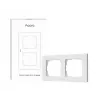Smart Switch Frame H2 2-voudig Aqara FE-X01D-W