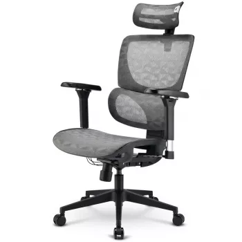 Bureaustoel Sharkoon OfficePal C40M mesh zitting mesh rugleuning, grijs, max. 150 kg