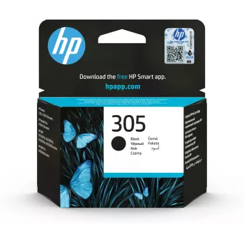 HP 305 originele zwarte inktcartridge, zwart, 1 st., 120 pagina's
