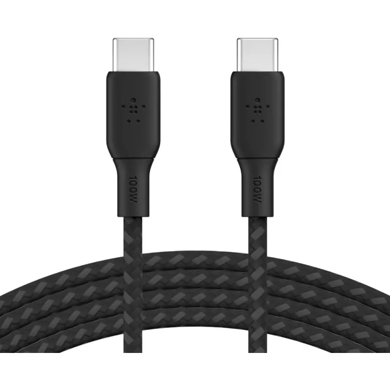 USB-kabel Belkin CAB014bt3MBK 3 m USB-C zwart USB 2.0