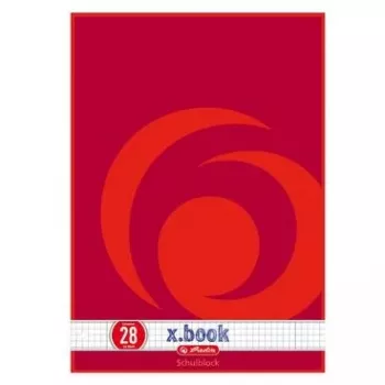 Schrijfschrift Herlitz 216283 A4 50 blad rood