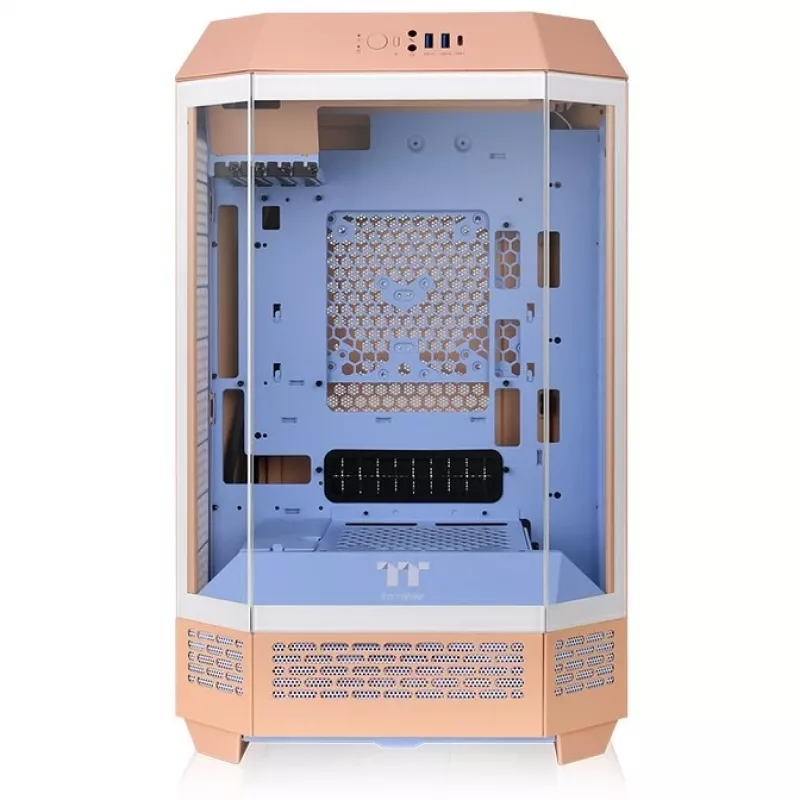 Thermaltake The Tower 300 perzik gehard glas