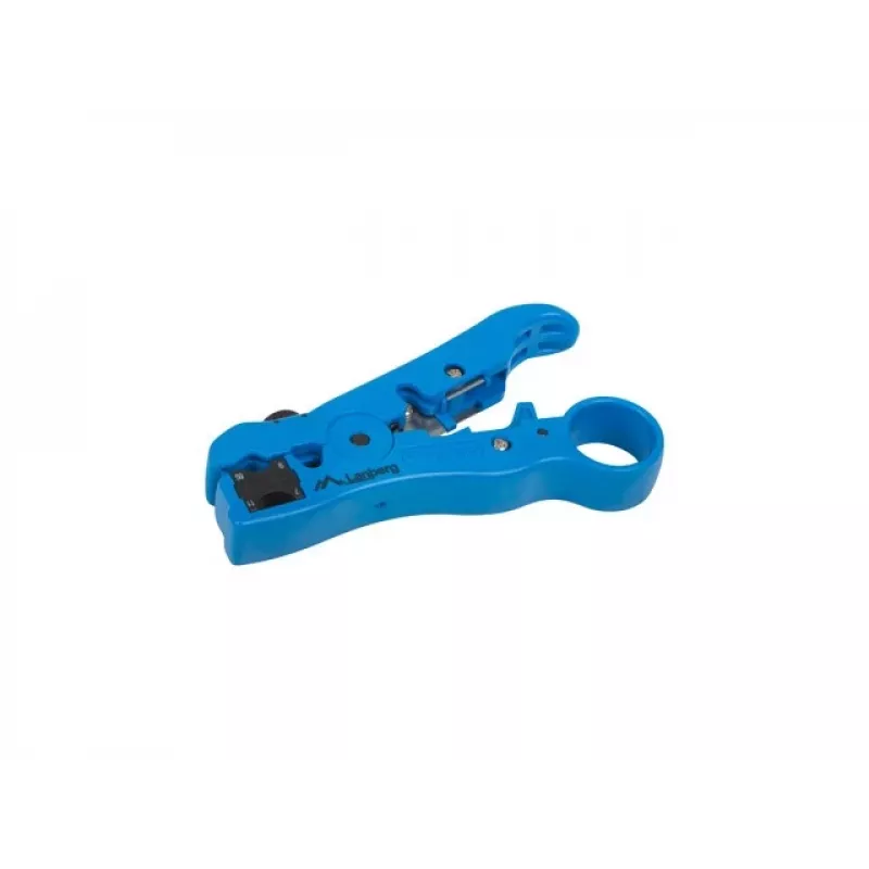 Kabelstripper LANBERG NT-0102, kunststof handgreep, beschermende isolatie, verwisselbare messen, blauw
