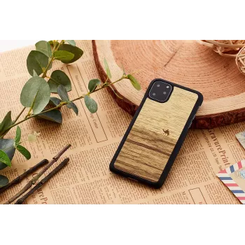 Smartphonehoesje man and wood voor iPhone 11 Pro — terra zwart