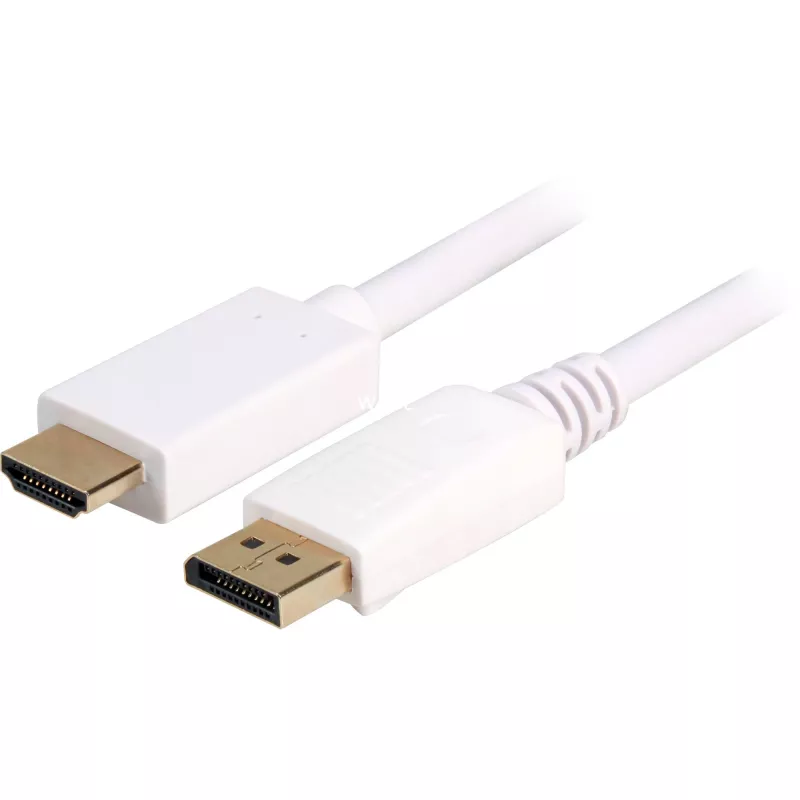 Sharkoon adapterkabel DisplayPort 1.2 > HDMI 4K wit 3 meter