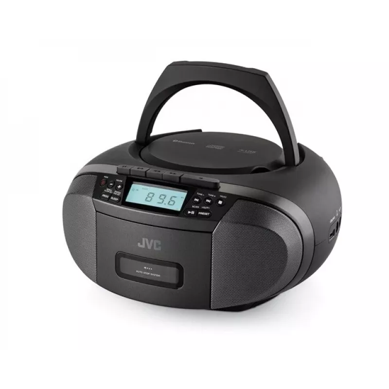 Radio-speler JVC RC-E444B zwart met cd-speler en FM-tuner
