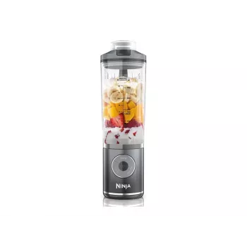 Draagbare mixer Ninja BC251EUGY, 0,57 L bak, 11,1 V accu, RVS-messen, transparant/grijs