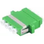 ShiverPeaks S/CONN glasvezelstekker LC-LC quad groen — glasvezel LC naar LC quad stekker