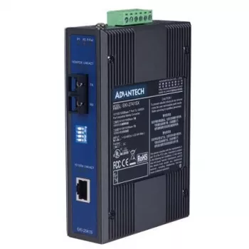 Mediaconverter ADVANTECH EKI-2541S-AE — Ethernet 10/100 Mbit/s naar singlemode glasvezel, 1 glasvezelpoort