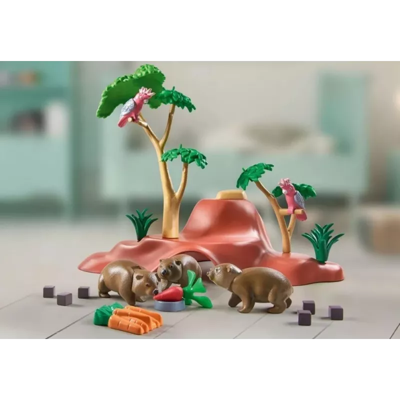 Wiltopia 71625 wombat shelter figurenset