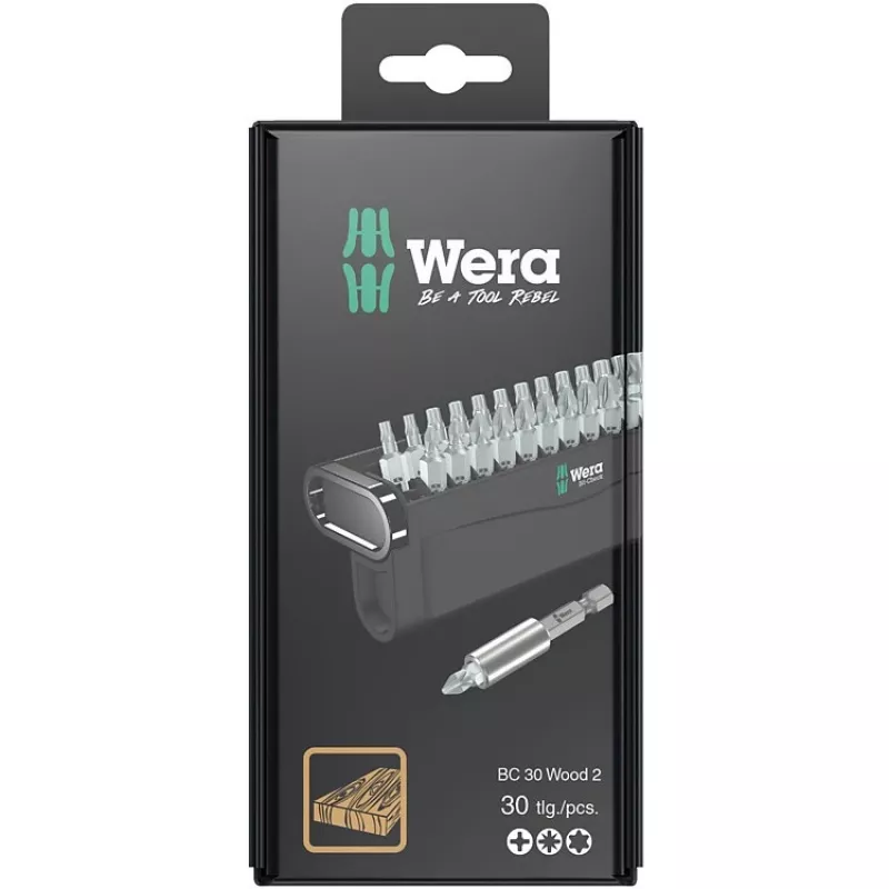 Wera 2 SB schroevendraaier-bitset 30-delig Phillips Pozidriv