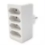 Stekkerdoos Bachmann 921.273 – 4× euro-stopcontacten, wit PVC