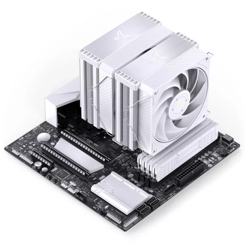Jonsbo HX6280 CPU-koeler, PWM, RGB - 130 mm, wit