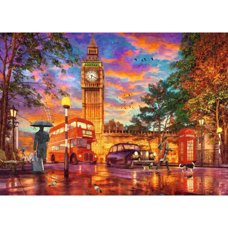 Puzzel Zonsondergang in Londen (1000 stukjes)
