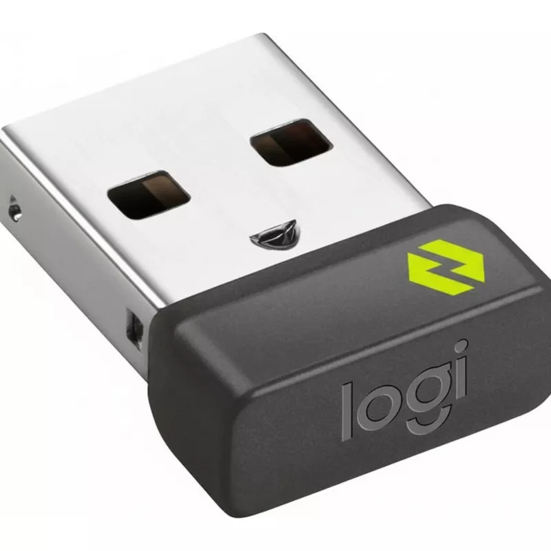 USB-ontvanger Logitech 956-000157 voor muis en toetsenbord, graphite, 12,8×14,1×7 mm, 0,97 g