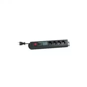 Verlengsnoer REV 0015462513 2.5m 4 AC stopcontacten zwart
