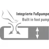 Opblaasbare luchtmatras High Peak Double Comfort Plus model 40025 — dubbel luchtmatras voor twee