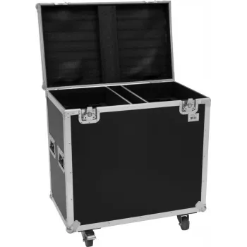 Flightcase Roadinger voor 2x TMH BSW-380 — robuuste constructie, licht ontwerp