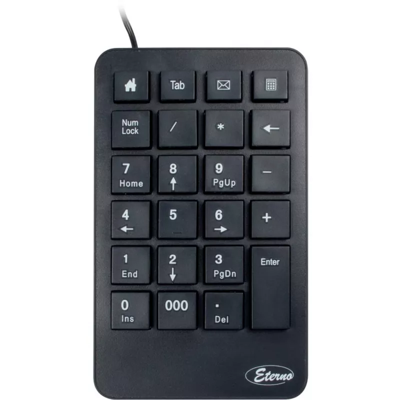 Numeriek toetsenbord Inter-Tech KB-120 universeel USB zwart