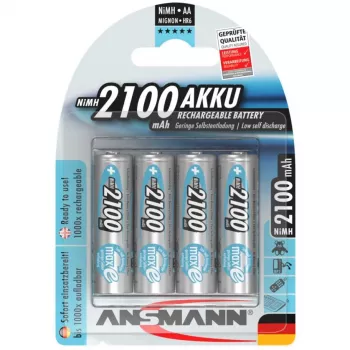 1x4 Ansmann maxE NiMH oplaadbare batterij Mignon AA 2100 mAh 5035052