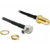 Coaxkabel DeLOCK 88487 TS-9 SMA 1,45m zwart